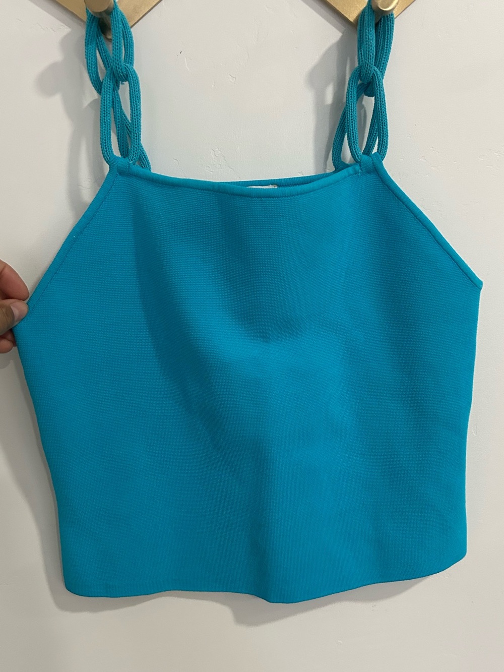 New!!!! House of Harlow 1960 Turquoise Braided-Strap Camisole